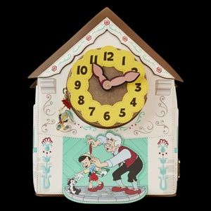 WonderCon Bundle - Pinocchio Cuckoo Clock Mini Loungefly Backpack & Wallet